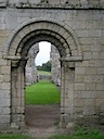 Decorated Norman arch.