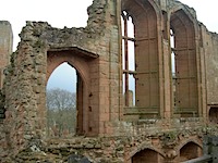 Gothic windows in Kenilworth Castle